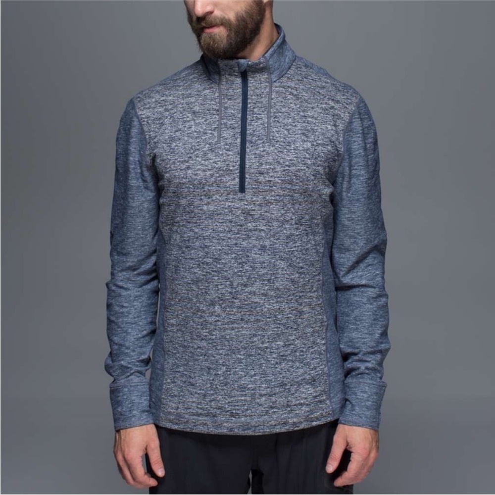 Lululemon Sweat Session 1/2 zip pullover sweatshirt inkwell blue
